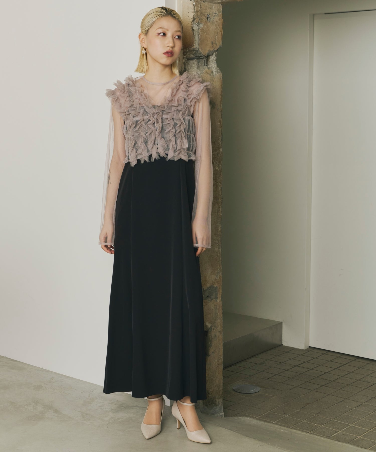 極美品　Many way frill dress et.UNiVER Many way frill dress（ドレス）｜et.UNiVER（エトユニベール