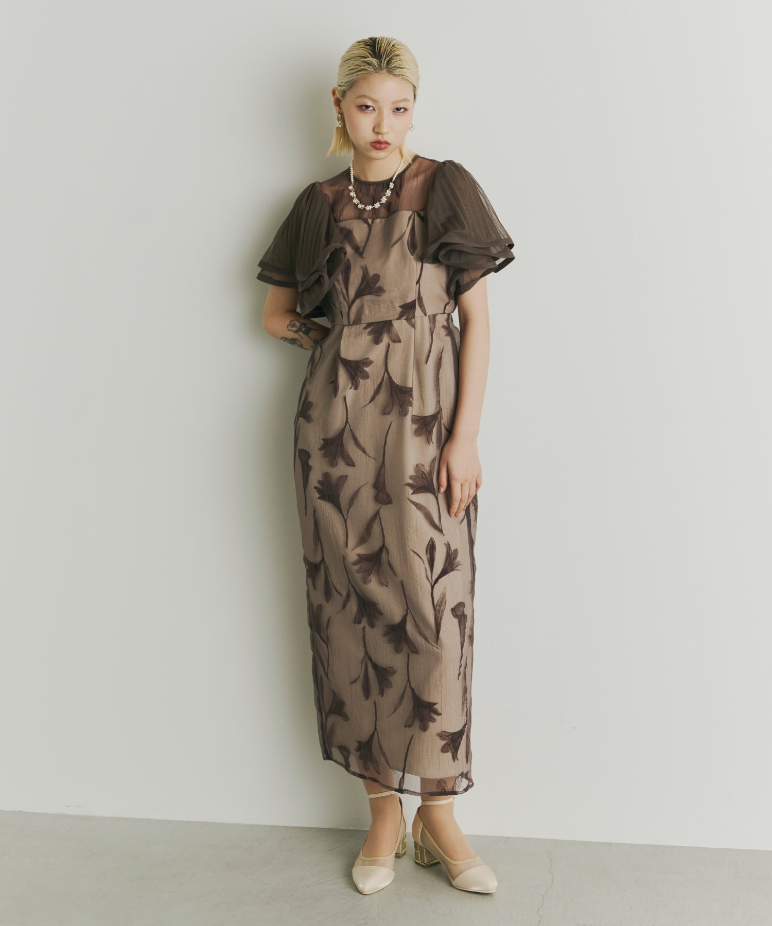 LE’RUREリルアー Circurar sleeve flower dress Circurar sleeve flower dressのドレス|Dorry Doll / LE'RURE